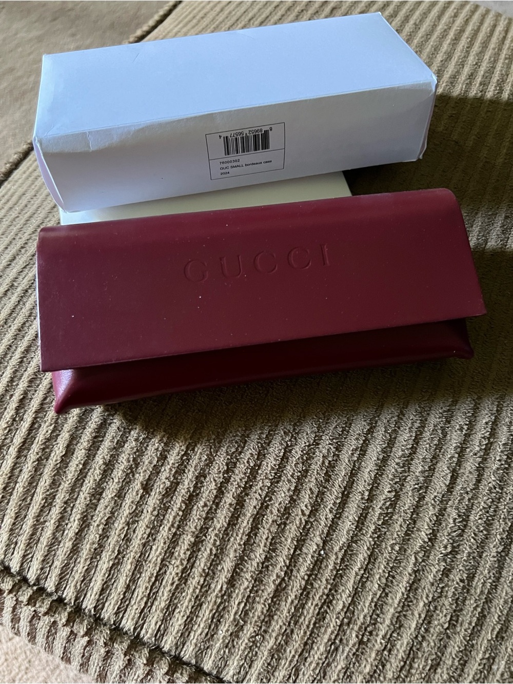 Gucci Gradient Grey Square Ladies Sunglasses GG0141SN 001 53 new - Picture 11 of 11